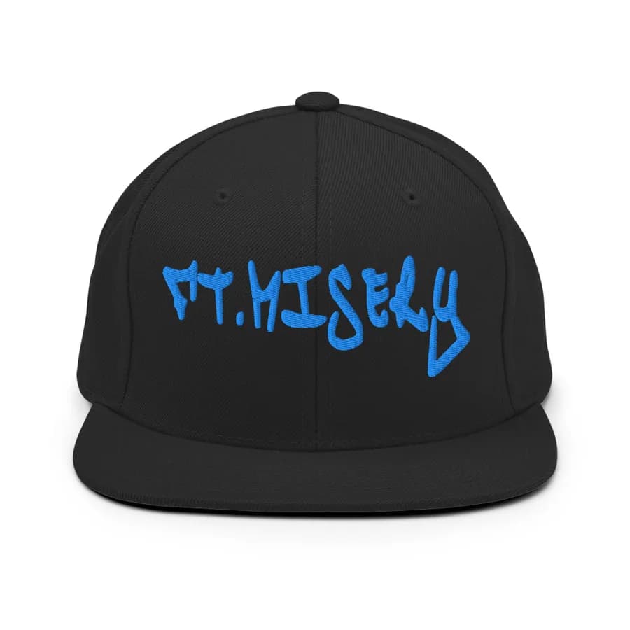 Ft. Misery Snapback on Black / Aqua